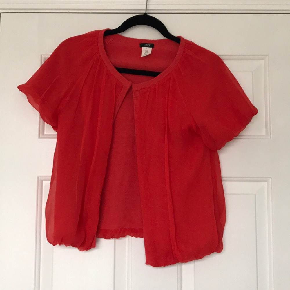 J. Crew silk & wool/cashmere sweater/stole, small,
